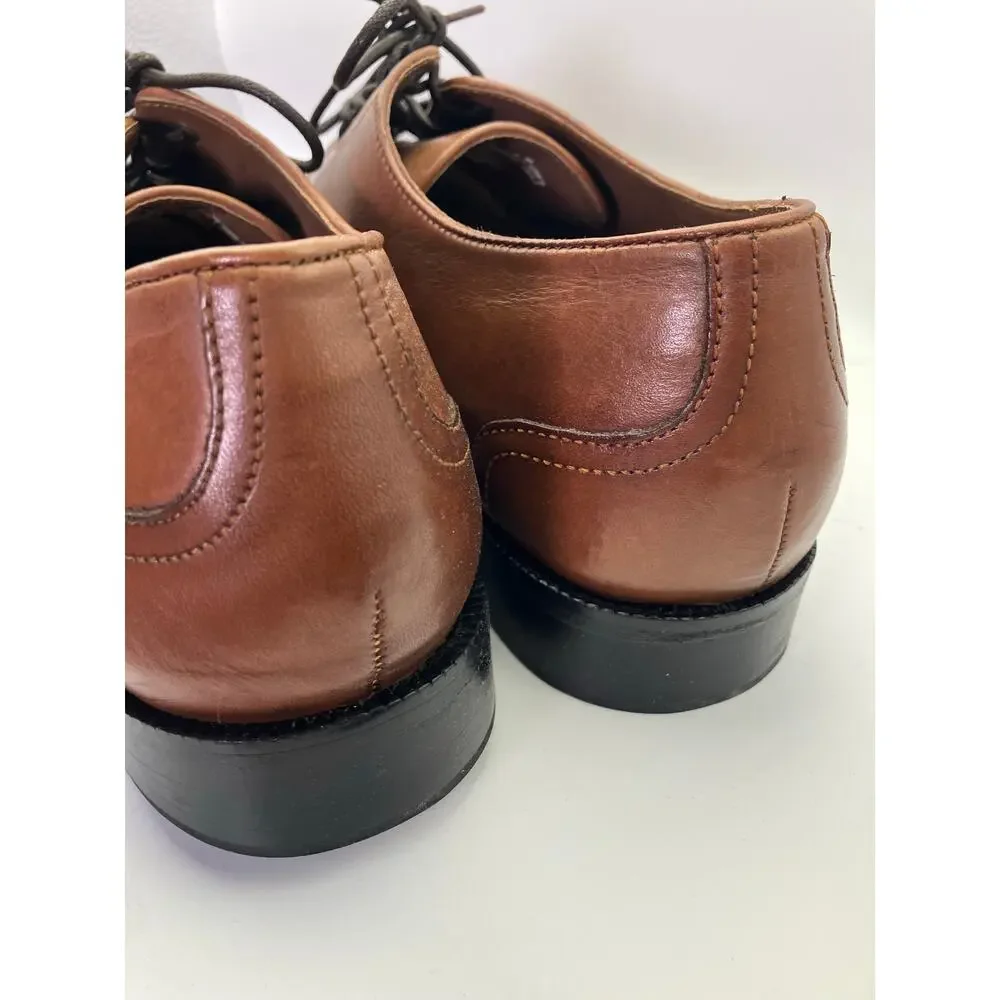 New Rockport Men's Plain Toe Oxford's with Perf‎ Tan 10.5 Leather Luxury Classic